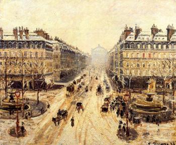 卡米耶 畢沙羅 Avenue de l'Opera, Snow Effect